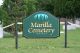 Marilla Cemetery sign